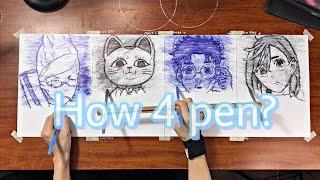 DAN DA DAN Draw with 4 pens | Okarun,Momo,Turbo Granny,Ayase Seiko