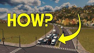 Making Traffic Use ALL LANES in Cities Skylines  -  Understanding the Traffic System