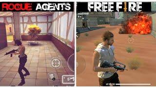 Rogue Agents Vs Free Fire || Team DeathMatch Comparison!!!