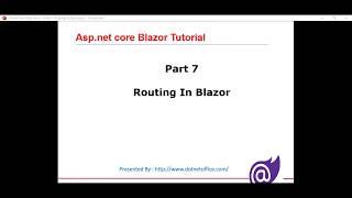 Part- 7: Routing In Blazor (multiple and Parameter routing)| Blazor tutorials for beginners