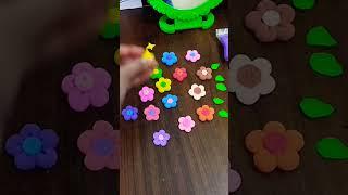 DIY Mirror Clay Art  #viral #shorts #clay #clayart #mirror #clayvideos #foamclay