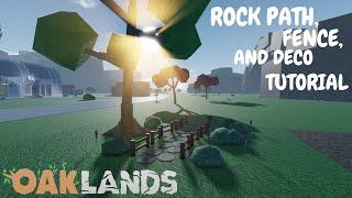 Rock path, Fence & deco tutorial - Oaklands (Roblox)