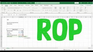 How To Calculate Re-Order Point | ROP