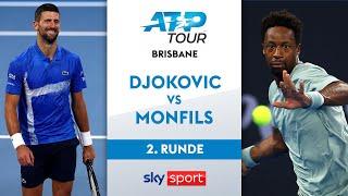 Djoković  vs. Monfils  - Runde 2 | Brisbane International 2025 | Highlights - Sky Tennis