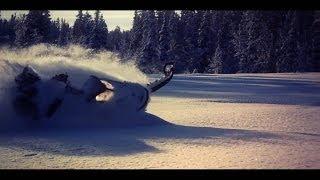 First snowmobile powder ride Sweden 2014 - HD