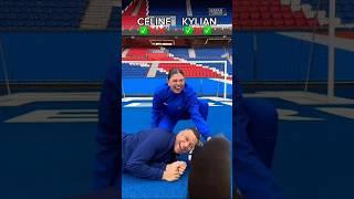 Celine vs kylian head game challenge football #football #psgvslille #psg #leceister #ligue #ompsg