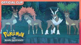 Searching for Sawsbuck! | Pokémon: Black & White: Rival Destinies | Official Clip