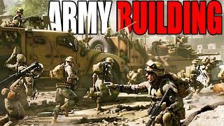 I built Largest MODERN ARMY INVASION Ever in NEW Army Building Simulator! - Total Conflict