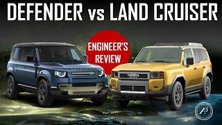 ENGINEER'S REVIEW OF LAND CRUISER vs DEFENDER // WHICH IS THE "REAL" SUV? // WHICH IS BETTER?