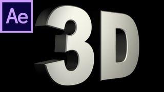 After Effects Tutorial: CS6 New 3D Text Extrusion -HD-