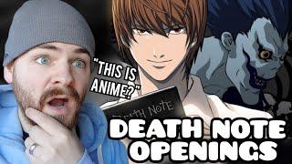 First Time Reacting to "DEATH NOTE Openings & Endings" | Non Anime Fan!