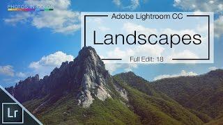 Lightroom Landscape Editing - PIC Community Edit - Lightroom CC/6  tutorial before and after