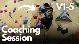 Technique Coaching for beginner-intermediate climbers