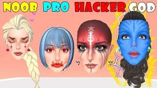 NOOB vs PRO vs HACKER vs GOD - Makeup Battle