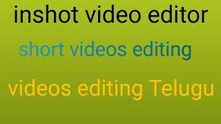 Sarita Telugu vlogs | inshot video editor in Telugu | inshot video editing Telugu videos