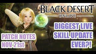 THE BIGGEST LIFE UPDATE EVER?! | Black Desert Online  Patch Notes November 21st