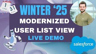 Winter '25 | User List View Inline Editing | List Customization