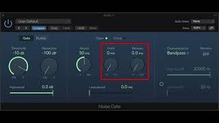 Noise Gate: Attack, Hold, Release & Hysterisis