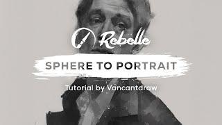 Sphere to Portrait - Fundementals of Drawing Rendering