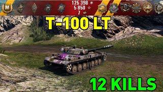 WoT | T-100 LT -7100  Damage - 12 Kills (No Ads)