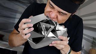 EATING my DIAMOND PLAY BUTTON!!! (in ~10 minutes)