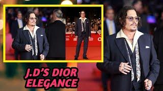 Johnny Depp Stuns in Dior: A Fashion Moment at the Rome Film Festival