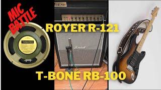 Mic battle [ T-bone RB-100 vs Royer R-121 [ Friedman - PRS - Suhr - Marshall