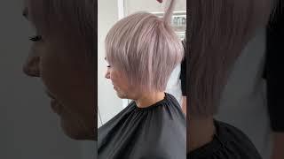 Blond & Haircut Жемчужный  блонд и комбинированная короткая стрижка | ArtAlex