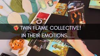 TWIN FLAME COLLECTIVE ️‍ IN THEIR EMOTIONS FOR DIVINE FEMININE! LOVE TAROT READING TWIN FLAME