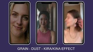 Spark AR Grain Dust and Kira filter for instagram, facebook, tiktok and snapchat.