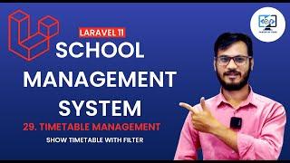 School Management System using Laravel || Timetable Management || Create Timetable in laravel 11 #2