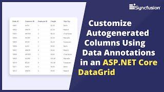 Customize Autogenerated Columns in an ASP.NET Core Grid