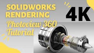 Solidworks Rendering for Beginners Photoview 360 tutorial | Solidworks Tutorial 2021