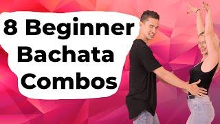 Bachata for Beginners | 8 Bachata Beginner Combinations | Bachata Tutorials by Marius&Elena