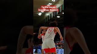 Türkiye İtalya maçında Sadık Emir Kabaca’dan son saniyede inanılmaz basket! #shorts #basketball