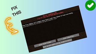 How to Fix “Error loading mods" in Minecraft