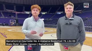 BamaCentral Courtside: No. 4 Alabama Basketball 79, LSU 69