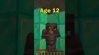 Minecraft BASES at different ages... #shorts #minecraft