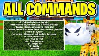 HOW TO GET & USE EVERY COMMANDS in BLOX FRUITS RECREATION! ROBLOX