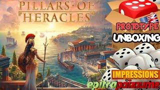 Pillars of Heracles - Prototype Unboxing & Impressions (EN) by Epitrapaizoume