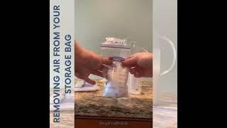There’s more than one way to work the air out of your breast milk storage bag