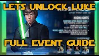 Jedi Knight Luke unlock, minimum gear and zetas!