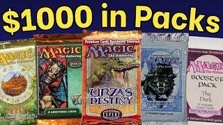 Opening $1000 of Vintage MTG Packs