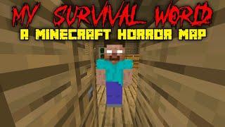 My Survival World Horror Map Gameplay || MCPE Map