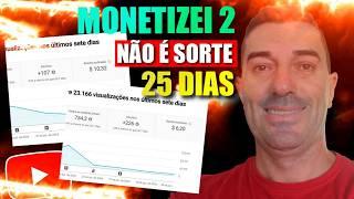 NÃO É SORTE é Estratégia ! Monetizados 2 CANAIS DARK em menos de 1 mês