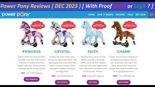 Power Pony Reviews ( DEC 2023 ) [ With Proof Scam or Legit ? ] PowerPony ! PowerPony COm Reviews