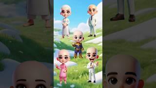 Picking a hairstyle for my parents and little sibling, #cartoon  #animation #trendingshorts