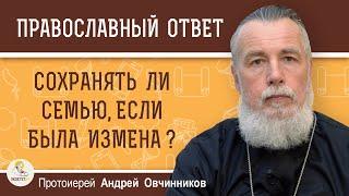 СОХРАНЯТЬ ЛИ СЕМЬЮ, ЕСЛИ БЫЛА ИЗМЕНА ?  Протоиерей Андрей Овчинников