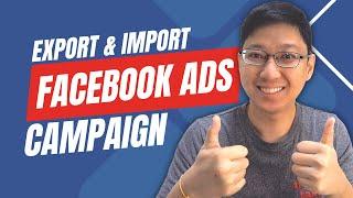 How To Export And Import Ads In Facebook