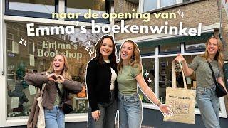 naar de opening van Emma's boekenwinkel!  (vlog) | bookmas dag 12